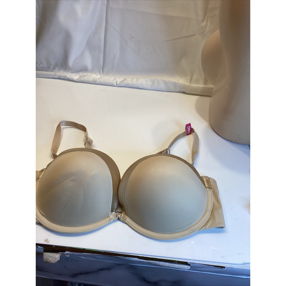 maidenform beige size 34c new with tags multi way bra push up